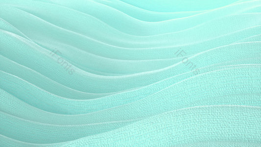 波浪 背景 三维 绿色 面料 纺织 衣服 布料